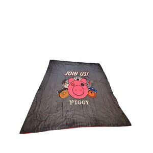 Piggy‎ Roblox PhatMojo Join Us Reversible Comforter Grey Red Kids Bedding